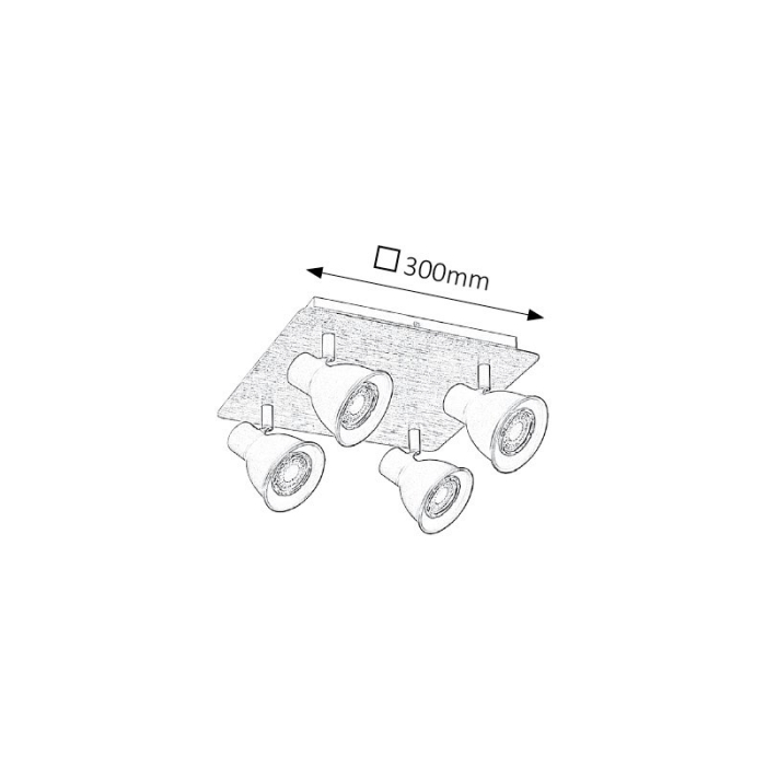 PLAFONIERA  MAC 5905 NEGRU GU10 4 35W [2]