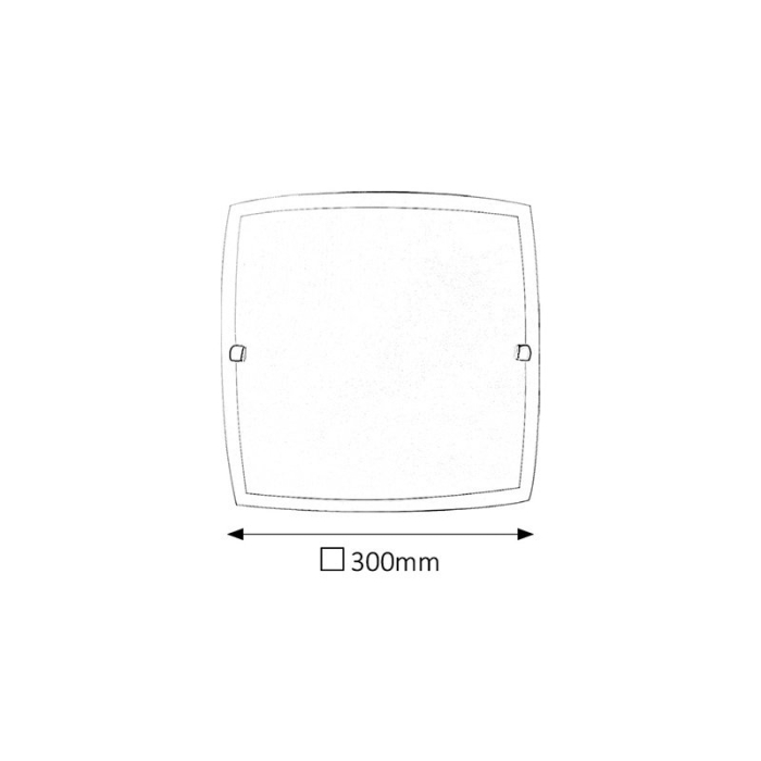 PLAFONIERA NEDDA 3688 OPAL E27 1X60W 300X300MM [2]