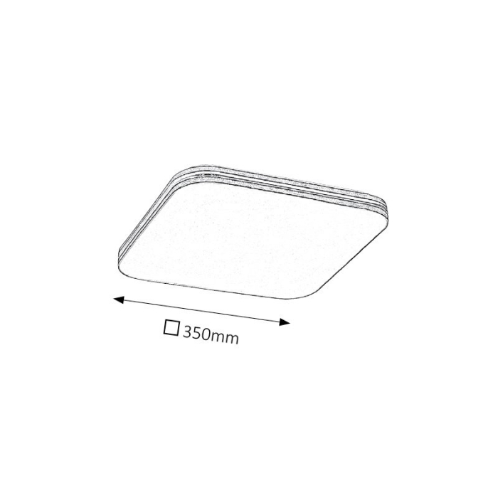 PLAFONIERA OSCAR 2764 ALB ALB LED 18W [2]