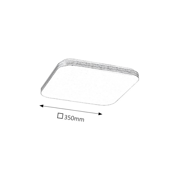 PLAFONIERA OSCAR 2784 ALB ALB LED 18W [2]