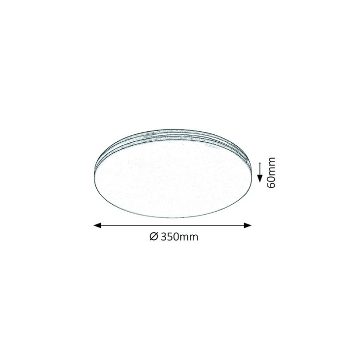 PLAFONIERA OSCAR 3347 ALB ALB LED 18W [2]