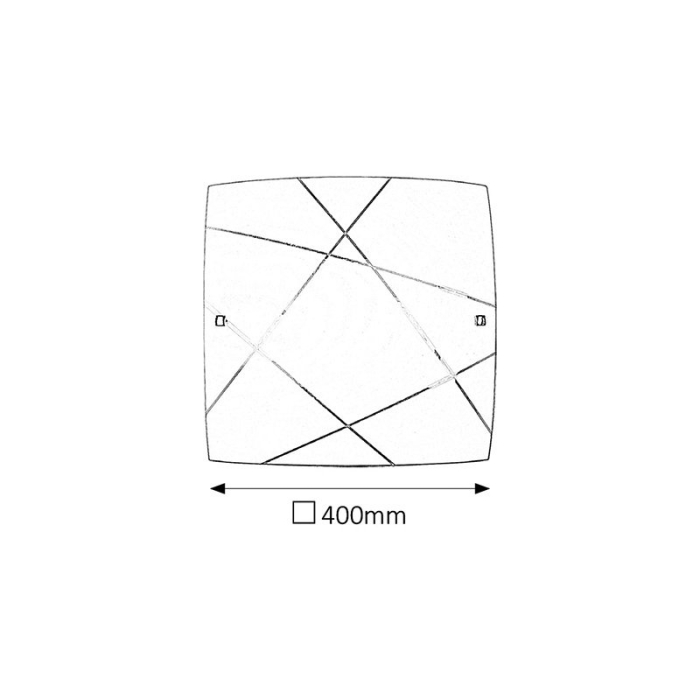 PLAFONIERA PHAEDRA 3699 ALB E27 2X60W 400X400MM [2]