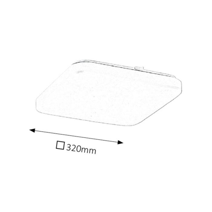 PLAFONIERA ROB 2287 ALB ALB LED 32W [2]