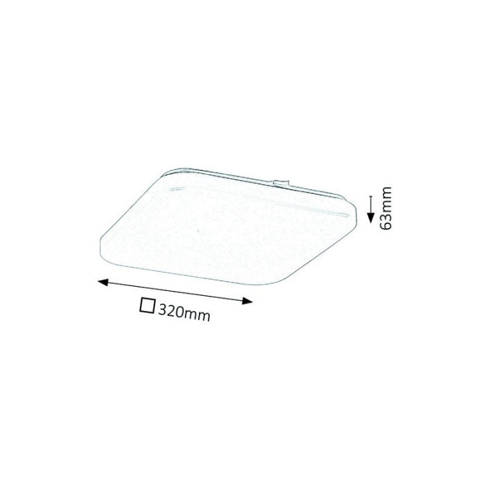 PLAFONIERA RABALUX ROB 3344 ALB ALB LED 32W [2]