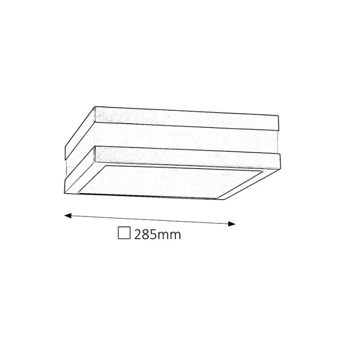 PLAFONIERA RABALUX STUTTGART 8227 E27 2X11W 285X285MM [3]