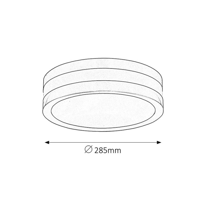 PLAFONIERA RABALUX STUTTGART 8684 DE EXTERIOR ANTRACIT E27 2X11W D285MM [3]