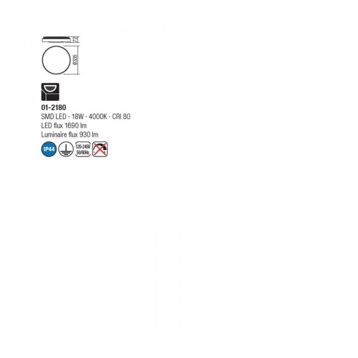 Plafoniera Redo Amon 01-2180 [2]