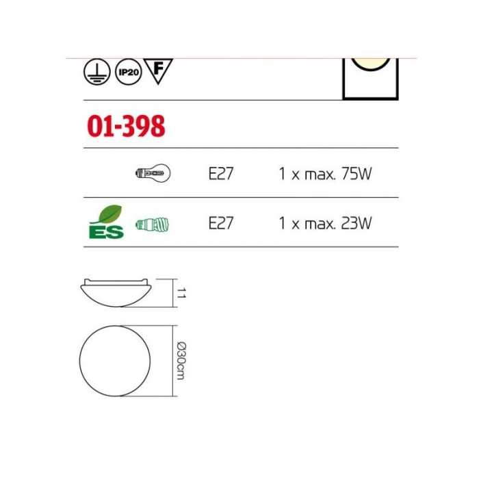 Plafoniera Redo Ibis 01-398 [2]