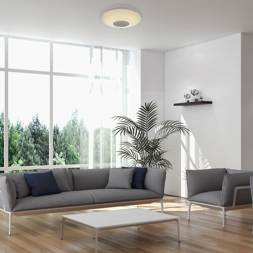 Plafoniera led conectare wi-fi muzica, reglare culori cu telecomanda, conectare telefon [10]