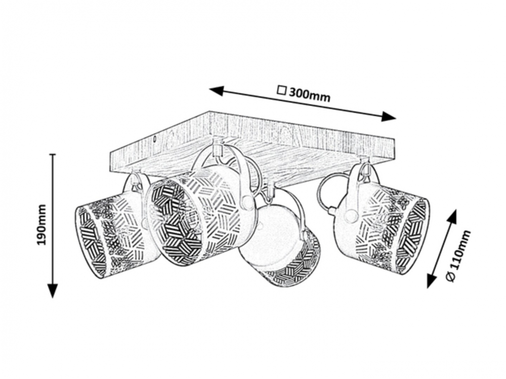 PLAFONIERA ROTEM 4X40W E14 [2]