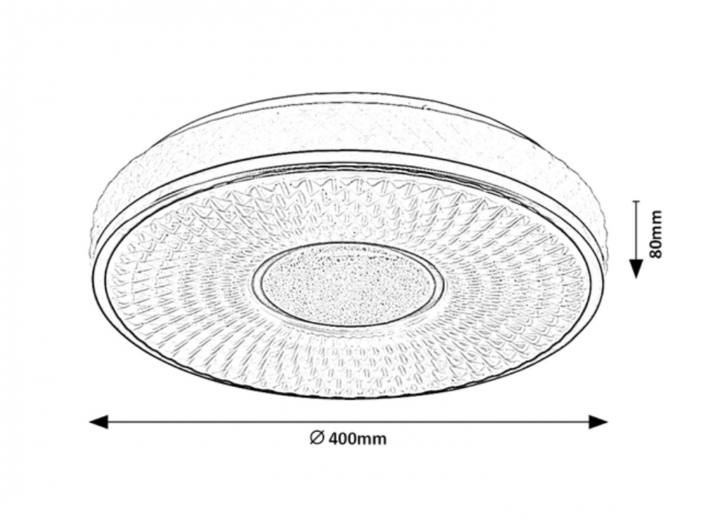 PLAFONIERA SEDONA LED 1X24W [7]