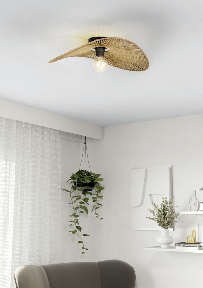 PLAFONIERA SIRUELA E27 1X42W BK [2]