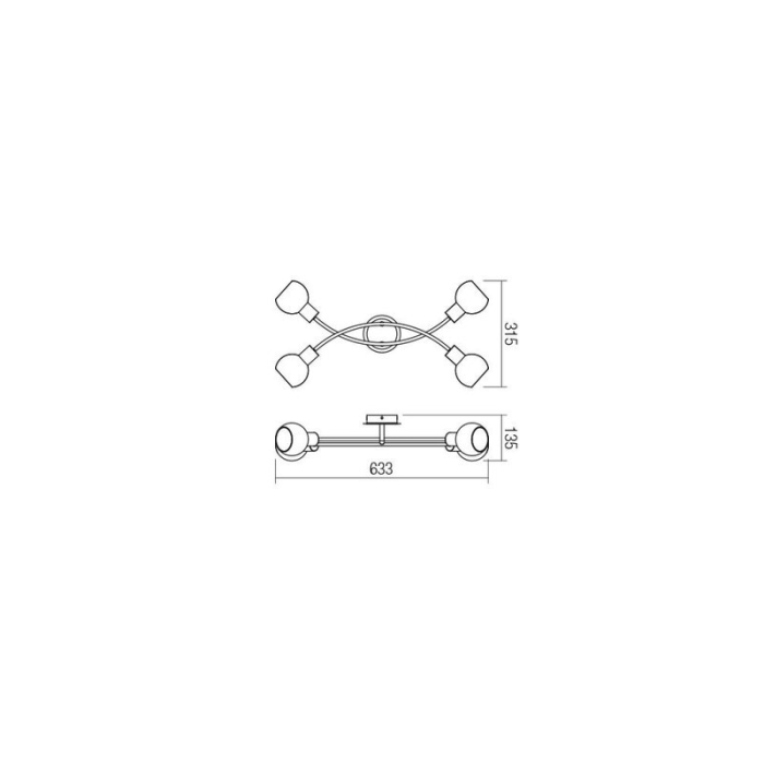 PLAFONIERA  MAGIS  E14 4X28W [2]