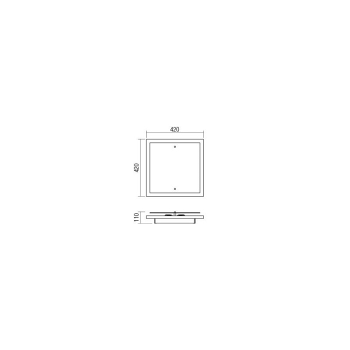 PLAFONIERA TAVEL 05-883 E27 4X42W GRAPHITE [2]
