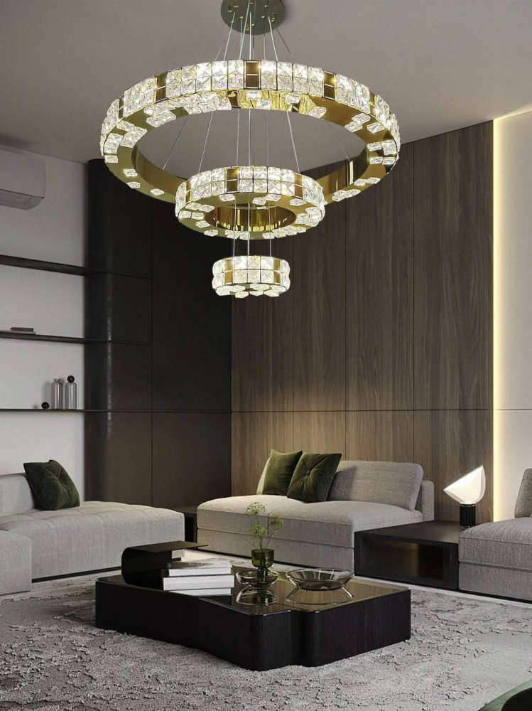 pPPENDUL CRISTAL 3 CERCURI AURIU [1]