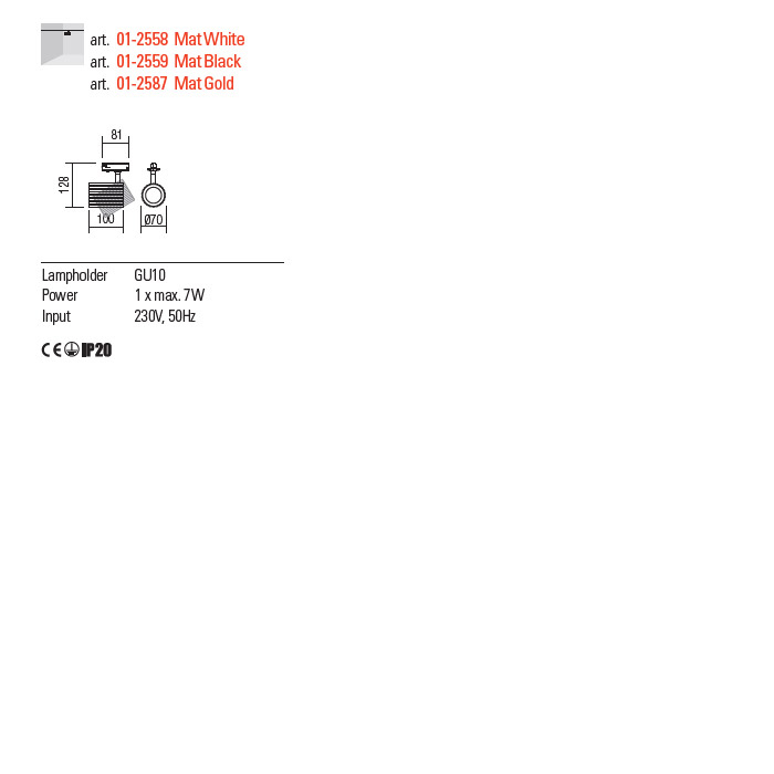 PROIECTOR DELPHI AURIU 1XGU10 [2]