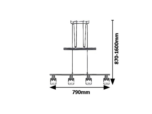 PENDUL LACEY 4X40W E14 [2]