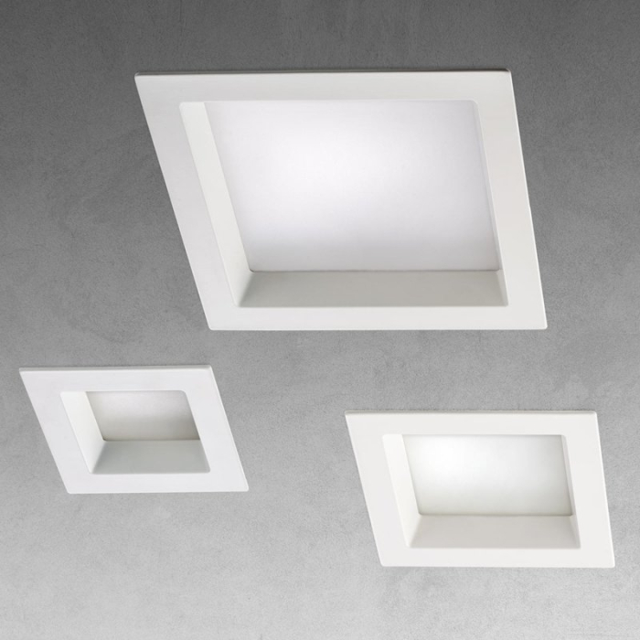 SPOT LED INCASTRAT XEVO PATRAT 18W 3000K IP44/20 ALB MAT WW(5F) ARELUX [2]