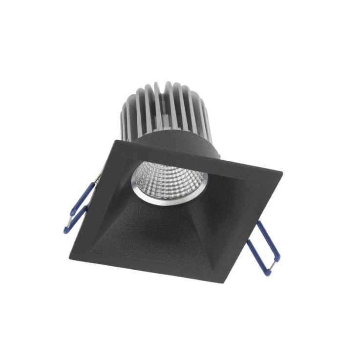SPOT LED INCASTRAT XKONE PATRAT  FIX GU10 IP20 NEGRU [2]