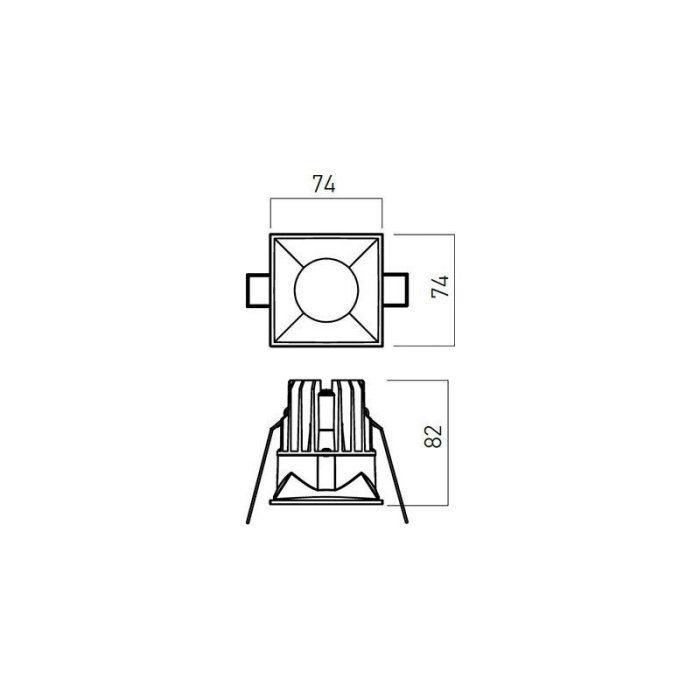 SPOT LED XDOMINO INCASTRAT 15W 4000K ALB MAT IP20 DM01WW50 ALB MAT ARELUX [4]