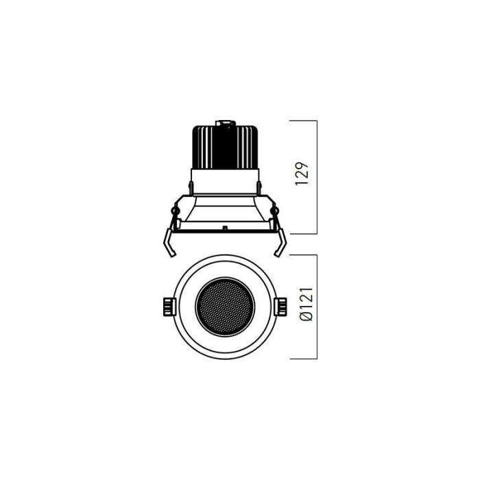 SPOT LED XTHEMA 18.3W 500MA 4000K IP20 ALB MAT ARELUX [3]
