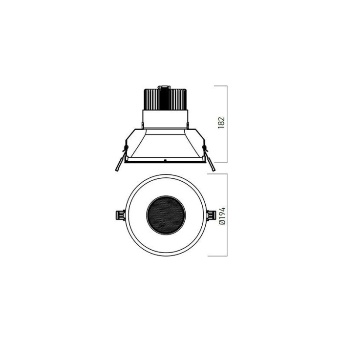 SPOT LED XTHEMA 36.8W 1050MA 3000K IP20 ALB MAT ARELUX [3]