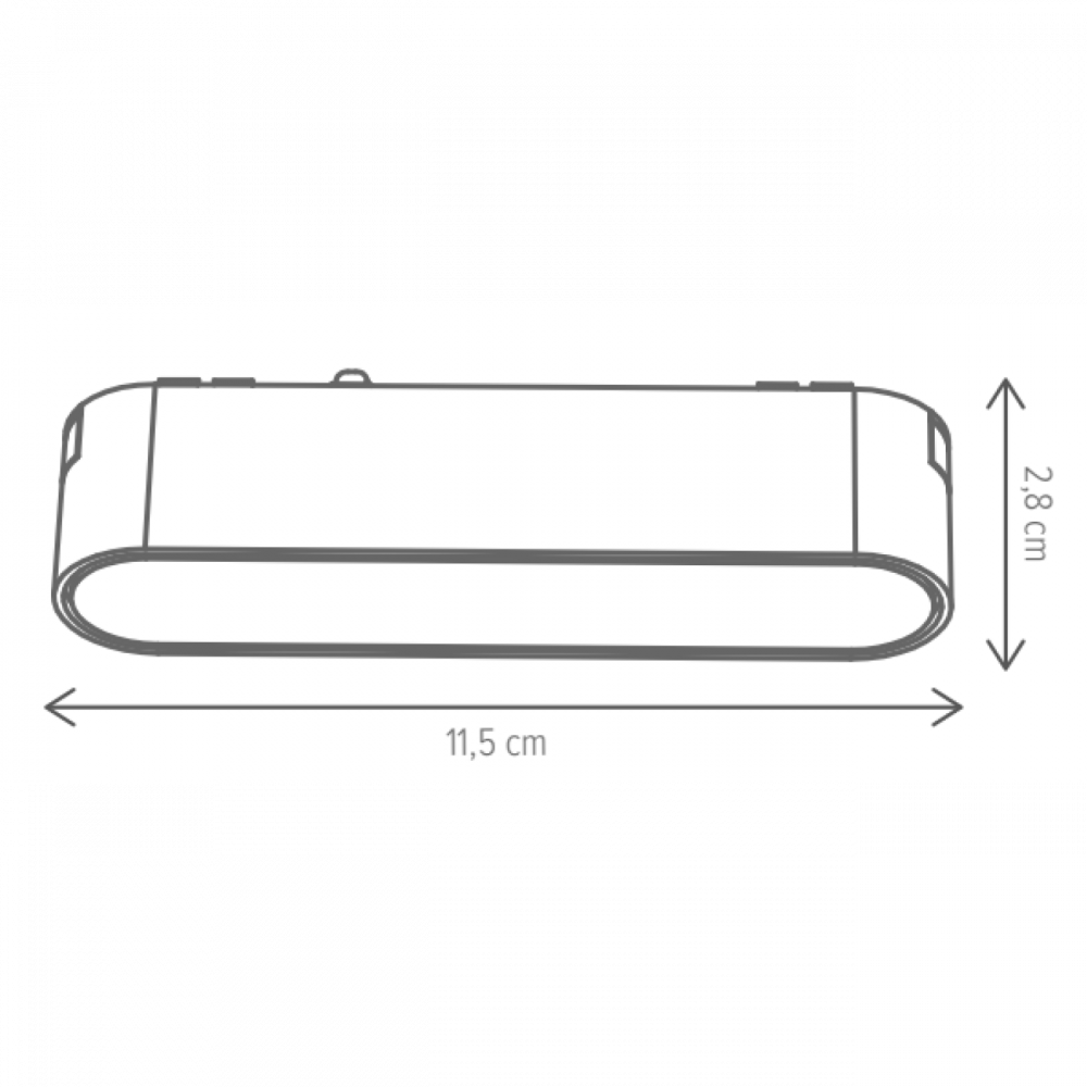 Spot liniar alb slim track light 6W LN pentru sina magnetica [2]