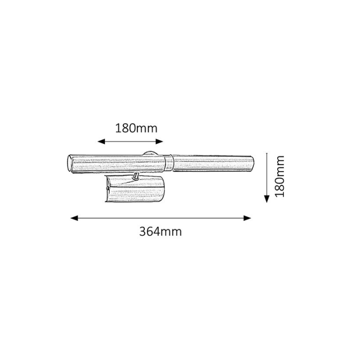 SPOT RABALUX PICTURE LIGHT E14 T25 2X40W 350X180MM [2]