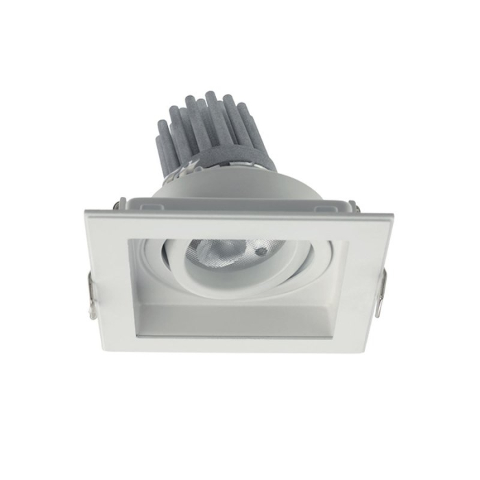 SPOT TAVAN FALS XSTEP ST GU5.3 1X50W ST01 ALB MAT ARELUX [3]