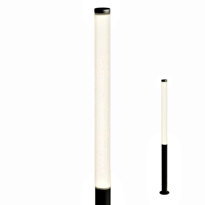 Stalp exterior HINT gri inchis, LED 100W, 11520 lm, 3000K, IP54, Redo [1]