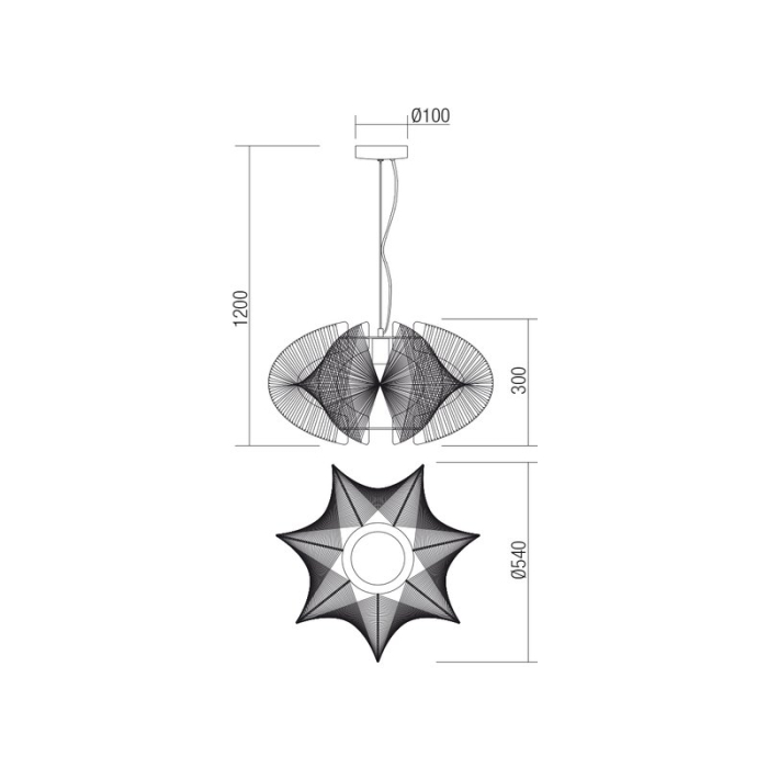 SUSPENSIE ARCADIA 01-1467 1X42W E27 [2]