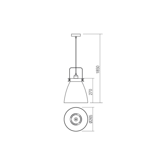 SUSPENSIE ARNE 01-1311 1X42W E27 ALB [2]