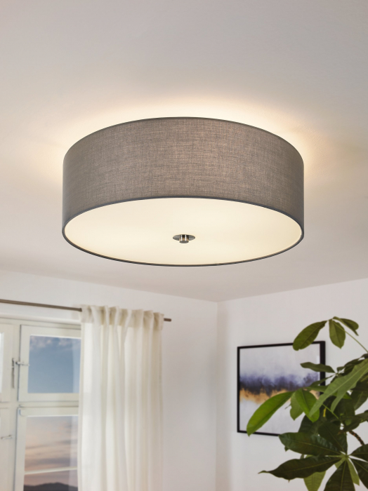 PLAFONIERA PASTERI 94921 3X60W E27  NICHEL SATIN D475 [4]