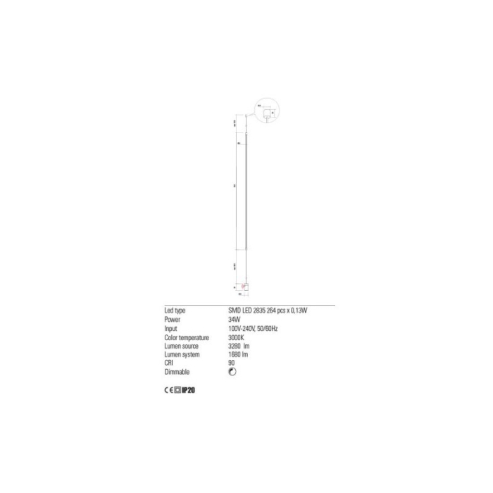 SUSPENSIE/LAMPADAR LED REDO ACROBAT 01-2284 [2]