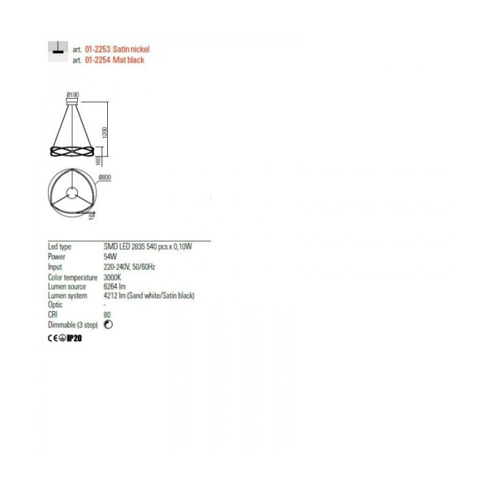 SUSPENSIE LED REDO QUARK 01-2254 [2]