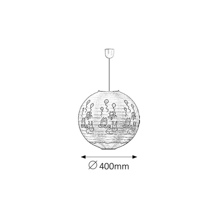 SUSPENSIE RABALUX CATHY 4632 PENTRU COPII MULTICOLOR ROZ - 40X40CM [2]