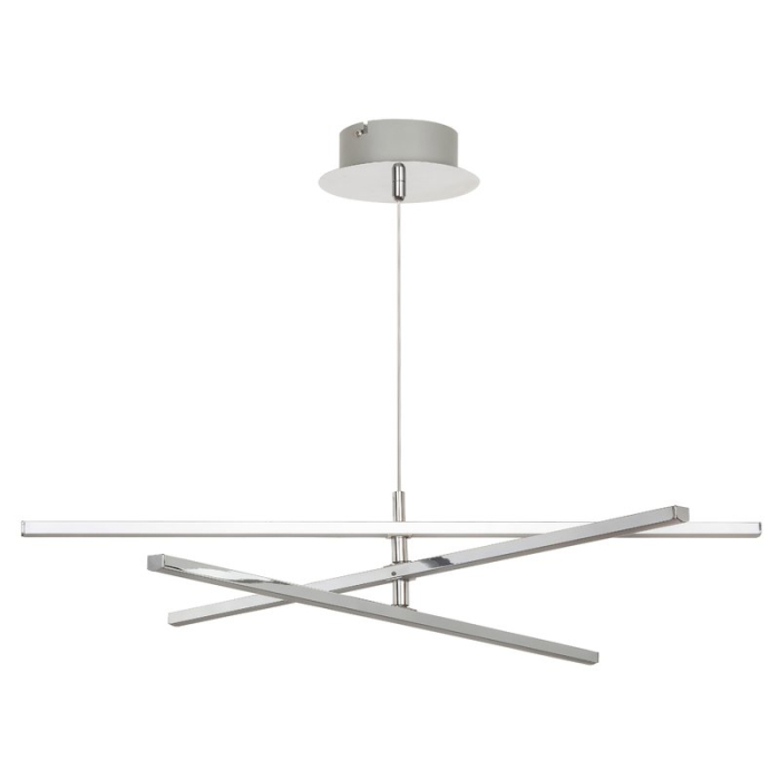 SUSPENSIE RABALUX MEREDITH 2480 LED CROM ALB LED 18W D600MM [2]