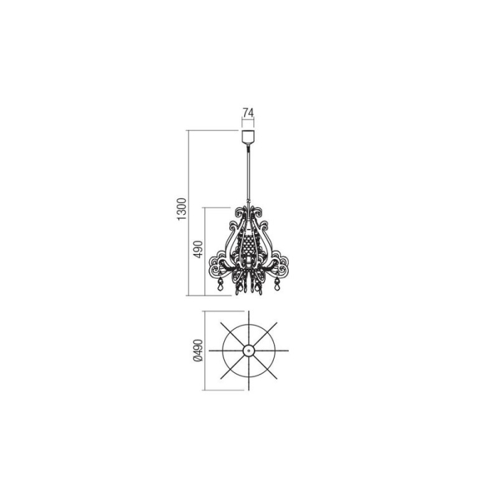 SUSPENSIE  TRACY 01-1746 E27 1X60W NEGRU [2]
