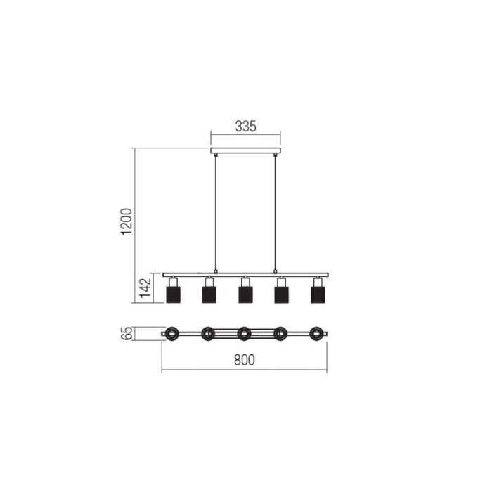 SUSPENSIE SMARTER VERTIGO 04-509 E14 5X28W [2]
