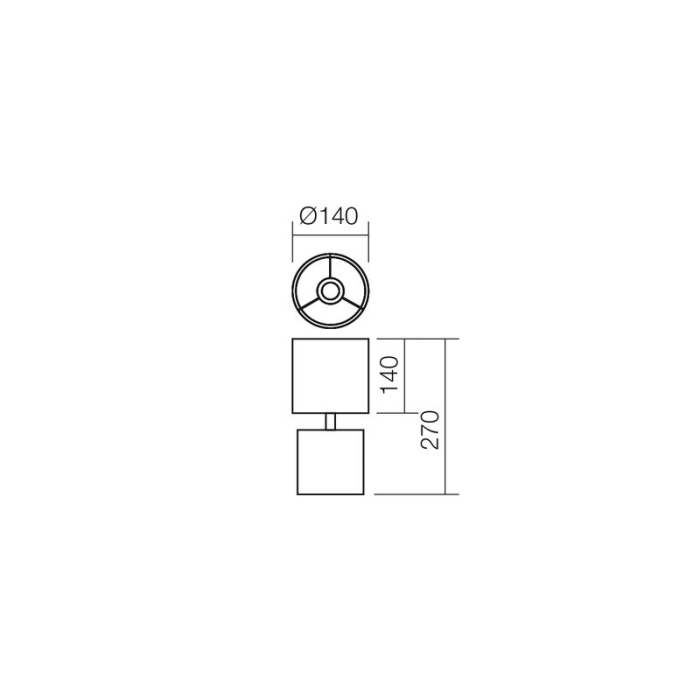 VEIOZA CILLY 01-1371 1X28W E14 GRI [2]