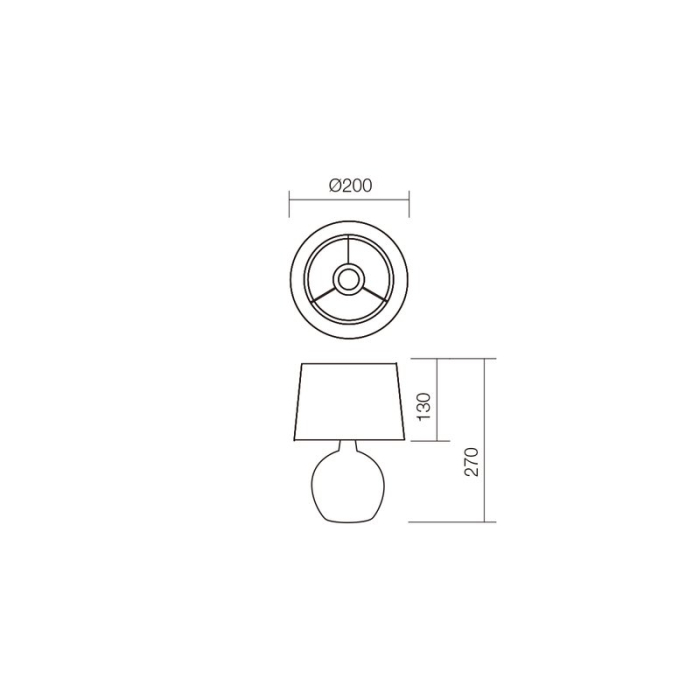 VEIOZA HOME 01-1374 1X28W E14 GRI [2]