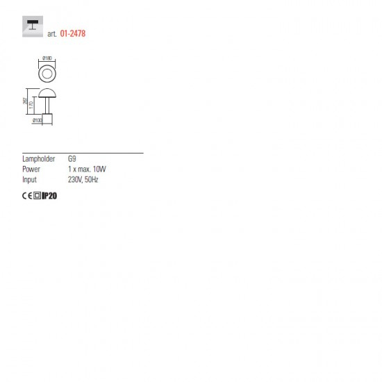 Veioza Lumien aurie 1x10W D180 [3]