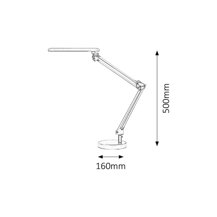 VEIOZA RABALUX COLIN 4408 NEGRU LED 5.6W 160X500MM [3]