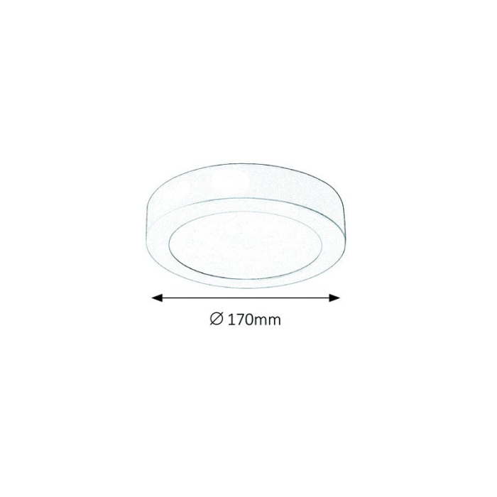 PLAFONIERA LED LOIS ALB MAT LED 12W [2]
