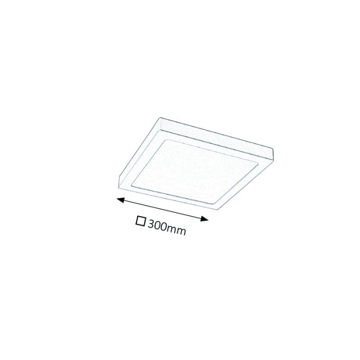 PLAFONIERA LOIS CU LED ALB MAT LED 24W [2]