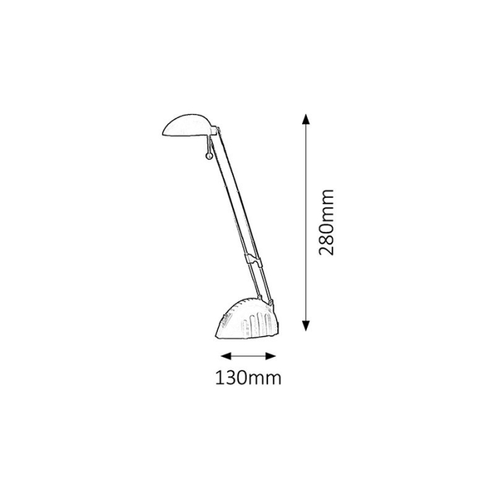 VEIOZA  RONALD 4335 ARGINTIU LED 5W 130X280MM [2]