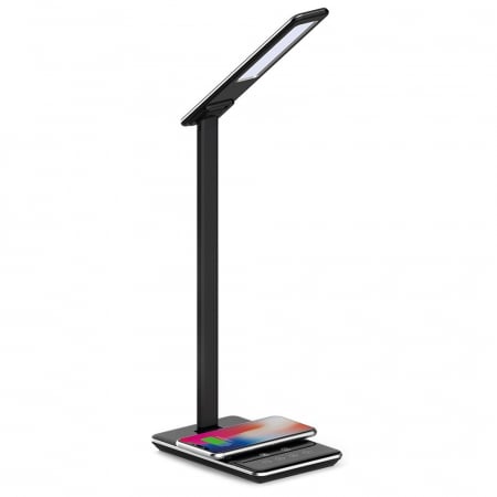 VEIOZE MODERNE - VEIOZA LED DE BIROU CU INCARCARE Wireless TLF - NEGRU-500LM