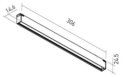 CORP LINIAR XCLICK 11.4W NEGRU [1]