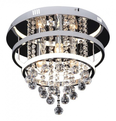 CANDELABRE CRISTAL & PENDULE - LUSTRA CRISTAL LED 1X32W 4000K + 3XE14