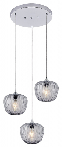 CANDELABRE MODERNE & PENDULE - PENDUL MONET 3X40W E27